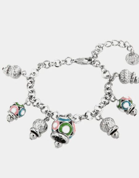 Bracciale in Metallo con campanelle colorate AMOCAPRI