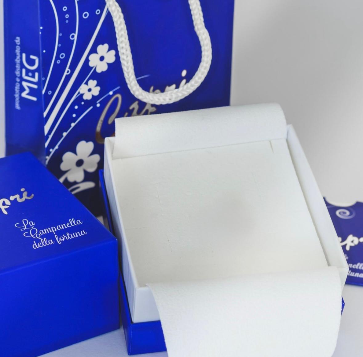 Bracciale La Campanella di Capri Argento Sfaccettato Porta Fortuna CAPRI byMEG