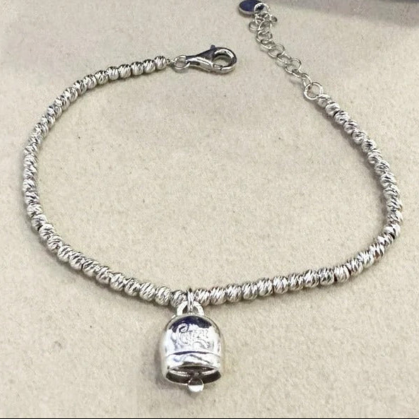 Bracciale diamantato con campanella argento 925 °/°° CAPRI byMeg