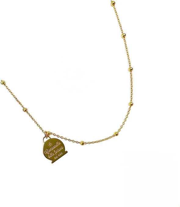 Catena corta con logo e smalto in argento 925 °/°° CAPRI byMeg