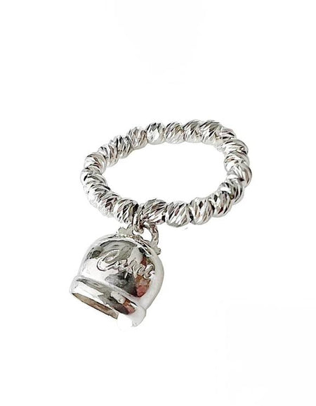 Anello con pallina in argento 925 °/°° con campanella CAPRI byMeg