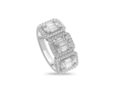 Anello SALVINI in oro bianco 18kt e diamanti