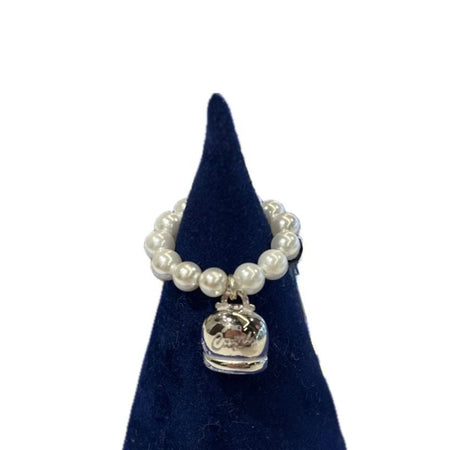 Anello molla con perline e campanelle media in argento 925 CAPRI byMeg