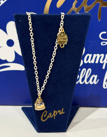 Bracciale catena smaltata con campanella in argento 925 CAPRI byMeg