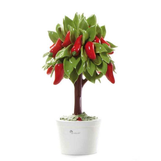Pianta natura in ceramica peperoncino – GLI ALBERELLI