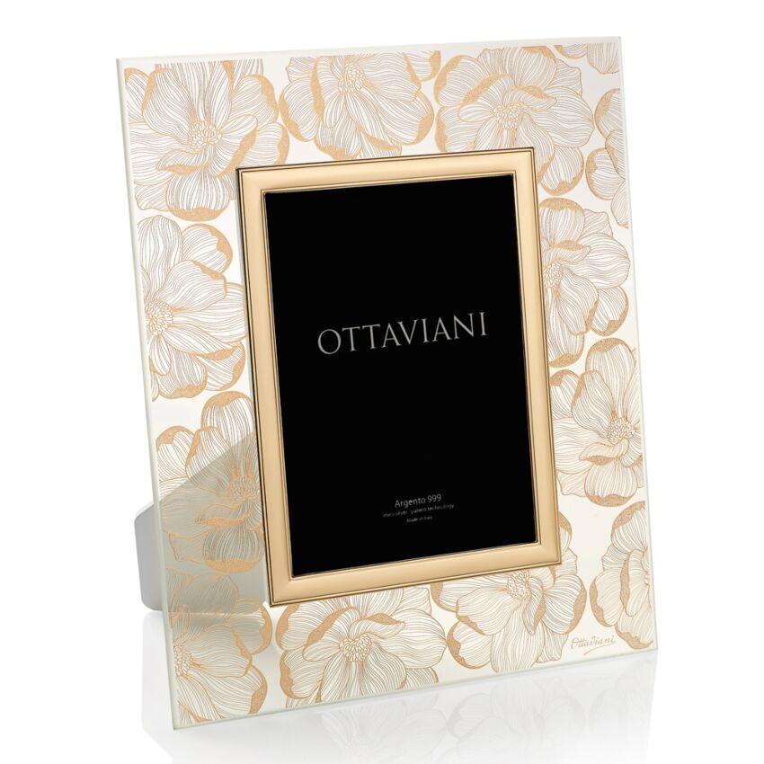 OTTAVIANI - Portafoto cristallo "flora"