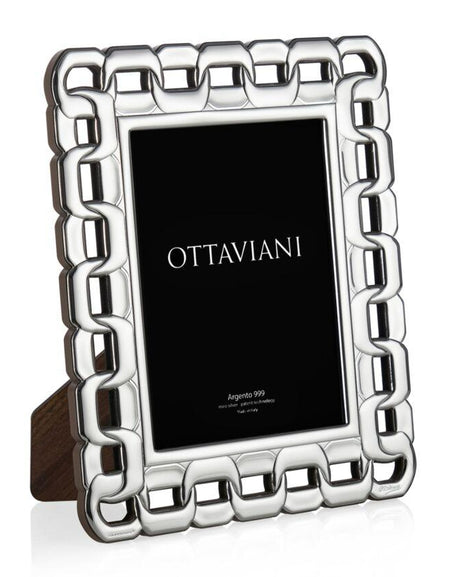 OTTAVIANI - Portafoto "maglia" argento