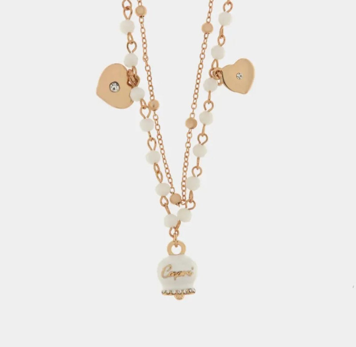 Collana in Metallo Con campanella portafotuna Capri AMOCAPRI