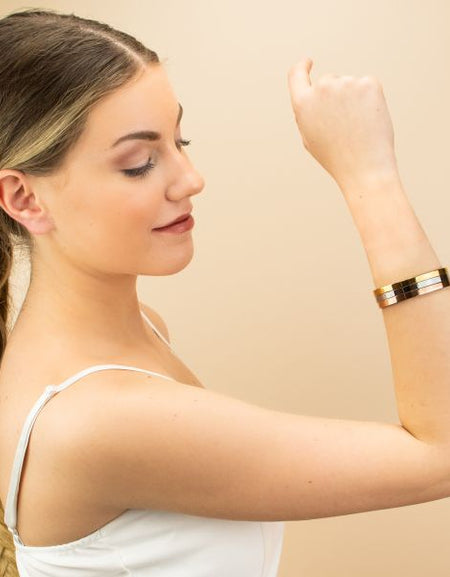 BOCCADAMO MYA Bracciale Rigido Manetta Dorato 5mm