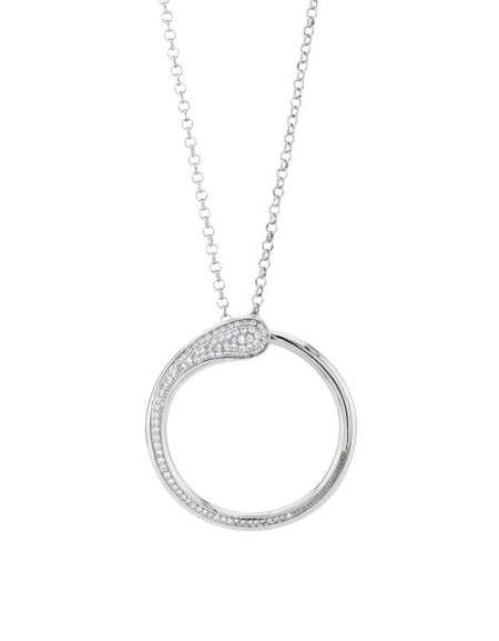 BOCCADAMO Collana Lunga Caleida Contrariè con Zirconi Bianchi