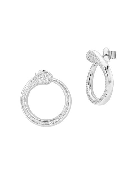 BOCCADAMO Orecchini al lobo Contrariè Gocce con Zirconi Bianchi