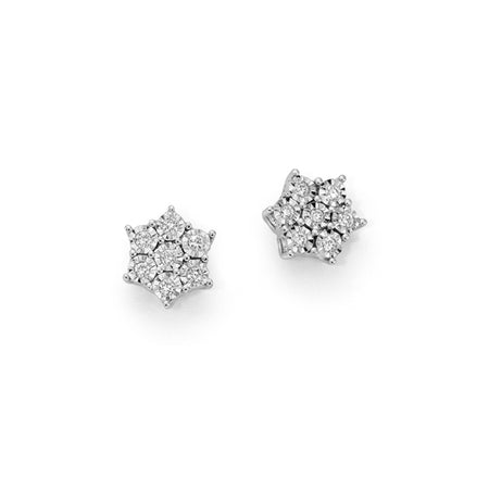 LUCE DI DONNAORO Orecchini Stelle di Diamanti 0.10ct in Oro 18kt