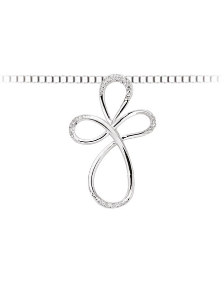 LUCE DI DONNAORO Collana Croce Diamanti 0.04ct 119 in Oro 18kt