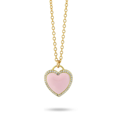 BOCCADAMO MYA Collana Mira con Cuore smalto Rosa