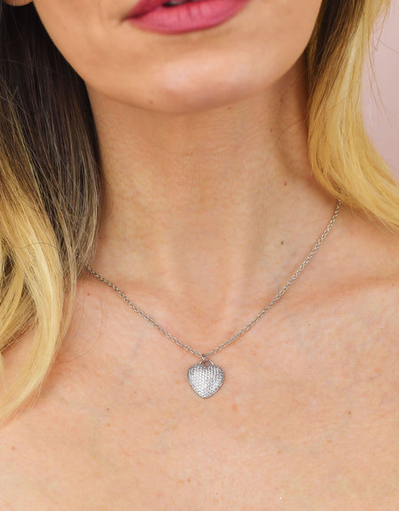 BOCCADAMO MYA Collana Mira con Cuore pavè