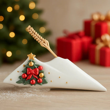 SHARON - Vesuvio in Porcellana Decorata 25x7,5 cm