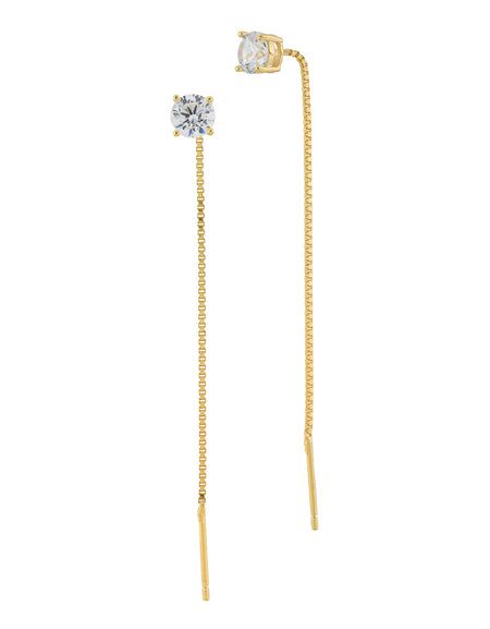 BOCCADAMO MYA Orecchini Punto Luce Dorati con filo a Cascata