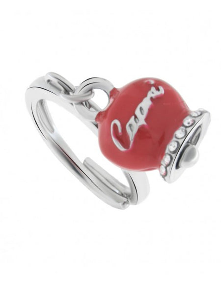 Anello Belvedere silver Rosso AMOCAPRI