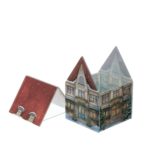 HERVIT Contenitore vetro cottage rosso