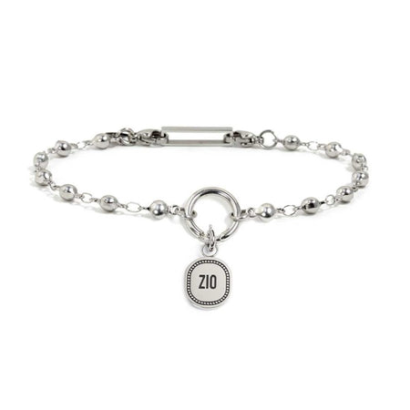 MARLÙ Bracciale a catena Ball Chain con pendente Zio in acciaio