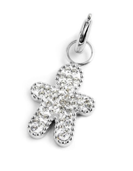 MARLÙ Pendente Charm Bimbo cristalli in acciaio