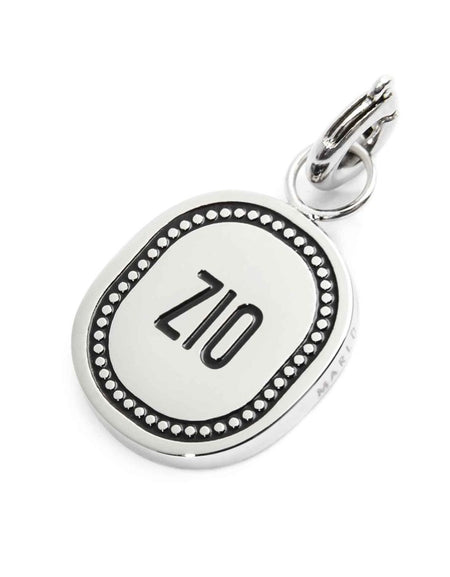 MARLÙ Pendente Charm ovale Zio in acciaio