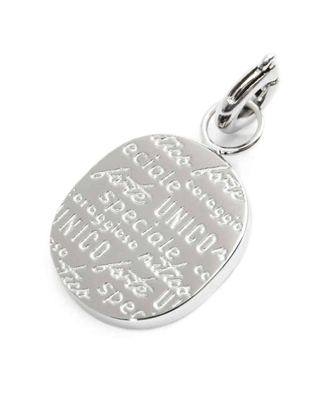 MARLÙ Pendente Charm ovale Nonno in acciaio