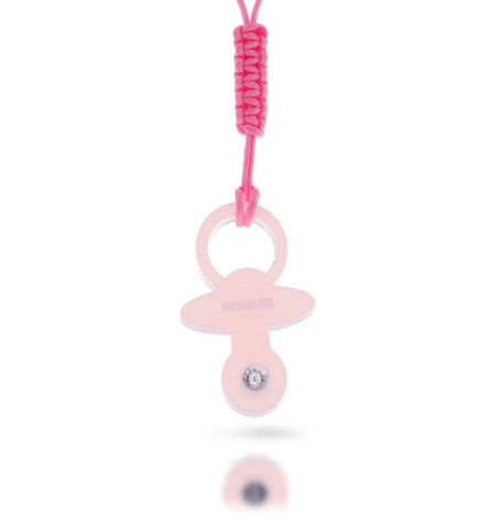 NAMURI BABY Cofanetto Blister Ciondolo Ciuccio Rosa con Diamante 0.03ct