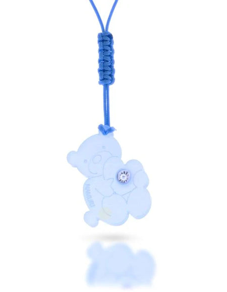 NAMURI BABY Cofanetto Blister Ciondolo Orso Azzurro con Diamante 0.03ct
