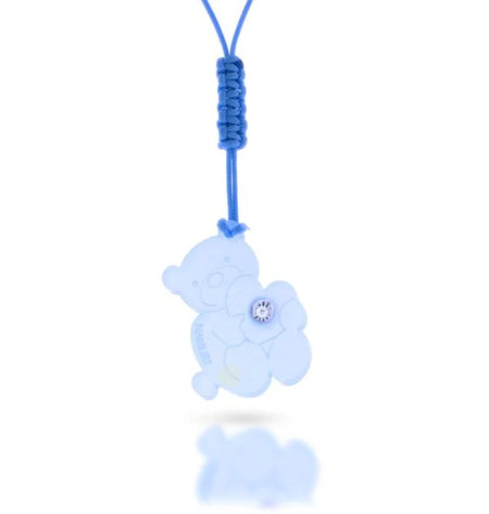 NAMURI BABY Cofanetto Blister Ciondolo Orso Azzurro con Diamante 0.03ct