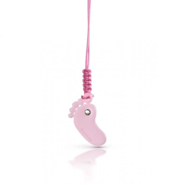 NAMURI BABY Cofanetto Blister Ciondolo Piedino Rosa con Diamante 0.03ct