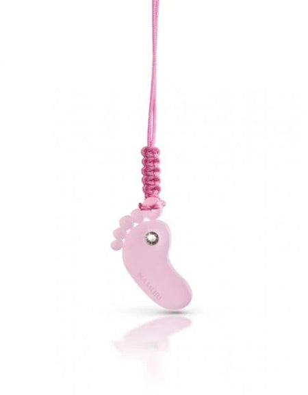 NAMURI BABY Cofanetto Blister Ciondolo Piedino Rosa con Diamante 0.03ct