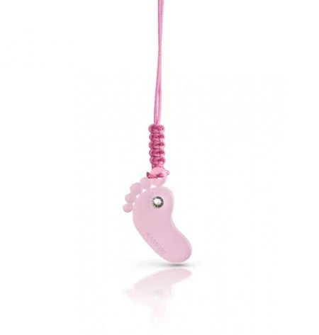NAMURI BABY Cofanetto Blister Ciondolo Piedino Rosa con Diamante 0.03ct