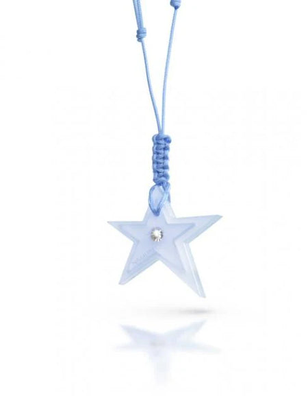 NAMURI BABY Cofanetto Blister Ciondolo Stella Azzurro con Diamante 0.03ct