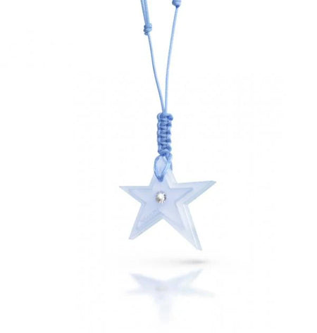 NAMURI BABY Cofanetto Blister Ciondolo Stella Azzurro con Diamante 0.03ct