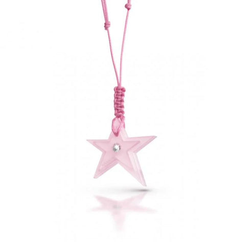 NAMURI BABY Cofanetto Blister Ciondolo Stella Rosa con Diamante 0.03ct