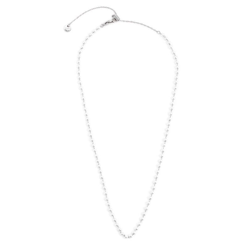 MARLÙ Collana di perle 3.3mm in acciaio