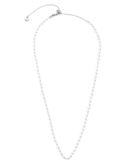 MARLÙ Collana di perle 3.3mm in acciaio