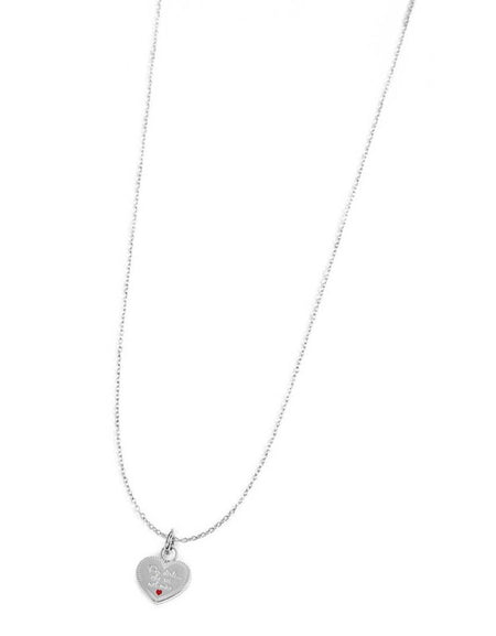 MARLÙ Collana con pendente cuore Nonna in acciaio