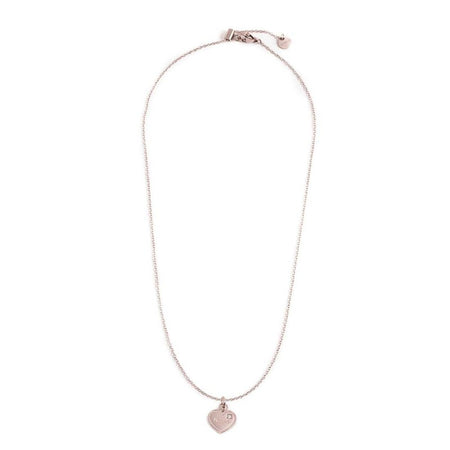 MARLÙ Collana con pendente cuore Nonna in acciaio rosè