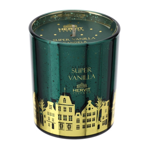 HERVIT Candela Profumata Super Vanilla Verde