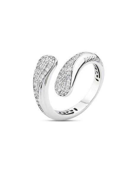 BOCCADAMO Anello donna Caleida Contrariè Gocce Rodio