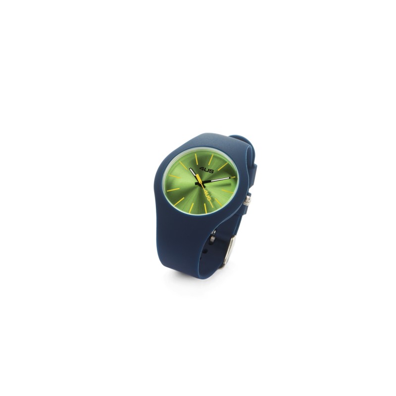4US Cesare Paciotti Orologio Uomo in Silicone blu e verde