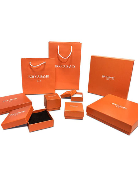 Collana placcata oro giallo con cristalli di colore rosa chiaro e grigio BOCCADAMO