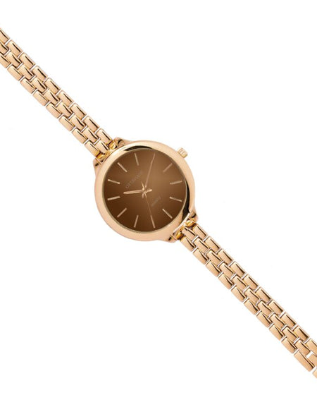OTTAVIANI Orologio Donna Solo Tempo Quadrante Cioccolato Rose Gold