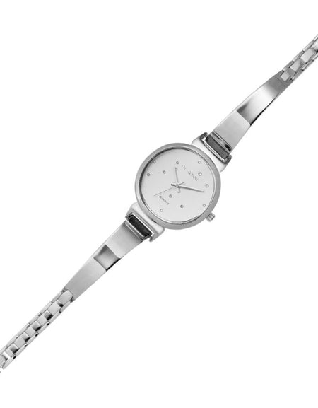 OTTAVIANI Orologio Donna Solo Tempo Quadrante Silver e Cristalli Bianchi