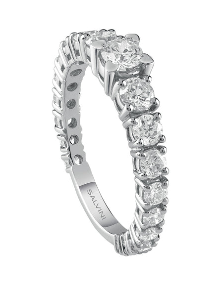 Anello Donna SALVINI Battito in Oro Bianco 18k e Diamanti 0.60 ct