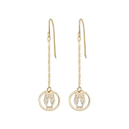 Orecchini Donna AMEN Oro 9kt Gufo