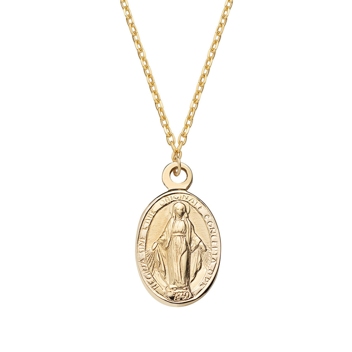 Collana Donna AMEN Oro 9kt Sacra Madonna Miracolosa