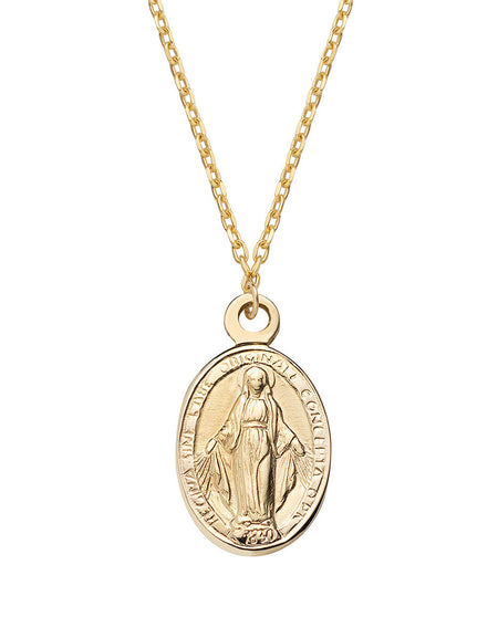 Collana Donna AMEN Oro 9kt Sacra Madonna Miracolosa